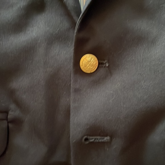 IZOD boys navy blue blazer jacket. - Picture 3 of 7